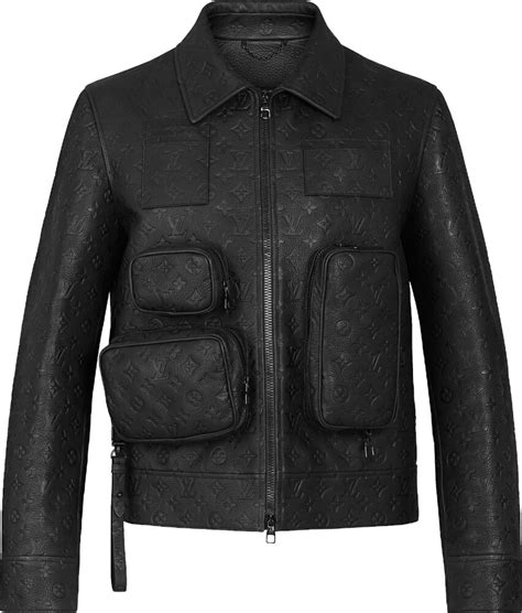 louis vuitton black leather jacket mens|Louis Vuitton monogram leather jacket.